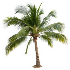 palm tree on white background, cutout png