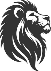 A lion looking up at the sky in sadness