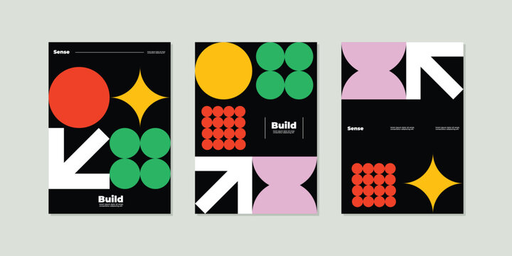Modern Geometric Business Presentation Templates. Minimalist Geometric Cover. Flyer Design. Poster. Banner. Background. Brochure. Catalog. Magazine. Notebook.
