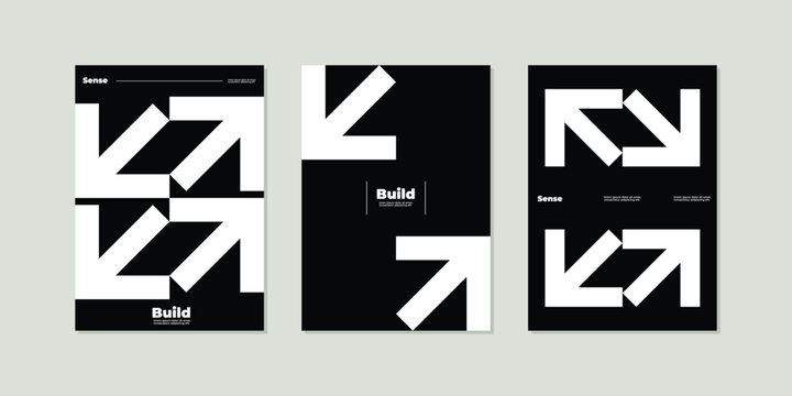 Modern Geometric Business Presentation Templates. Minimalist Geometric Cover. Flyer Design. Poster. Banner. Background. Brochure. Catalog. Magazine. Notebook.