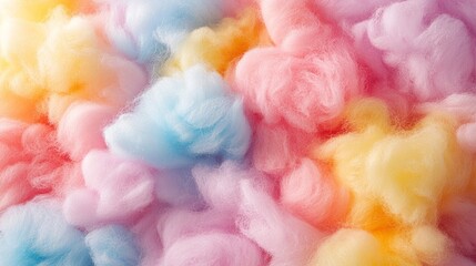 Fototapeta premium Pastel Rainbow Fluffy Texture Background