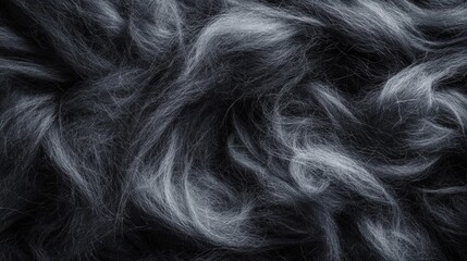 Naklejka premium Abstract swirling particle background with dark gray and silver tones