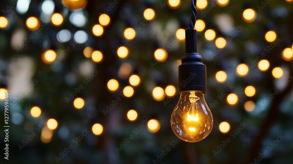 Poster bokeh background with soft grey lights, perfect for creating a festive or special occasion atmospher