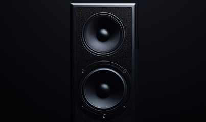 Premium Black Speaker System for High-Fidelity Audio in Modern Design