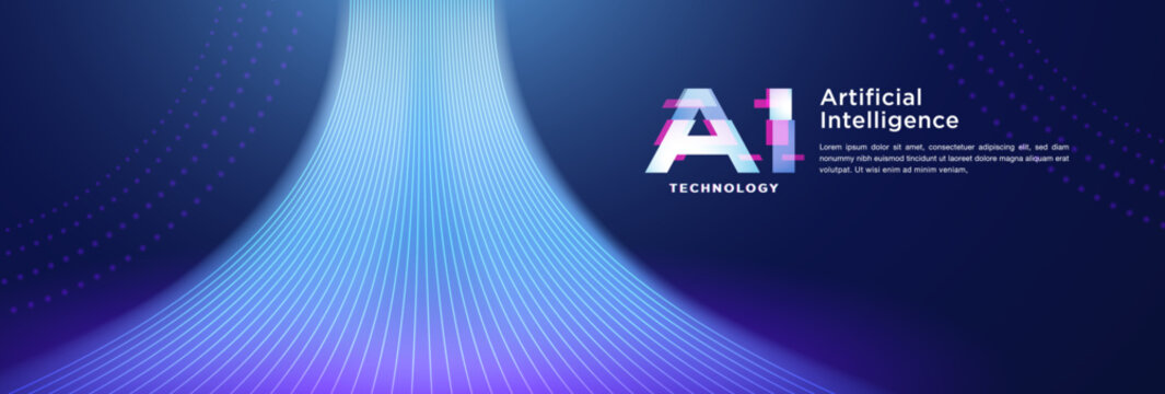 The concept of AI artificial intelligence technology background