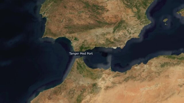 Tanger Med Port A Dynamic Animated Map Journey Through Africa&rsquo;s Largest Maritime Hub