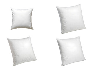 White pillow mockups, Pillows, and bedding pillows isolated