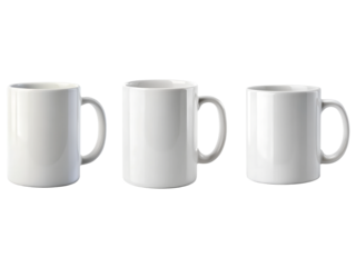 White mug mockups, Cups, and Coffee cups isolated