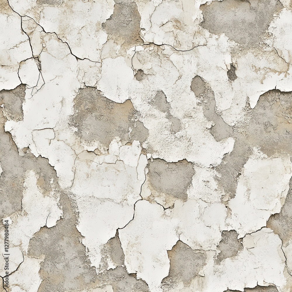Aufkleber weathered stucco pattern aged and cracked wall texture rustic surface background for design projects