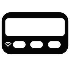 pager icon graphic design