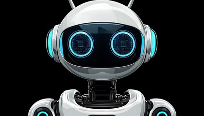 Artificial Intelligence robot logo Vector artificial intelligence robot. Carefully layered and grouped for easy editing. robot