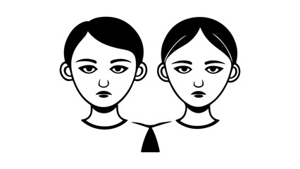 simple twins icon next to each other