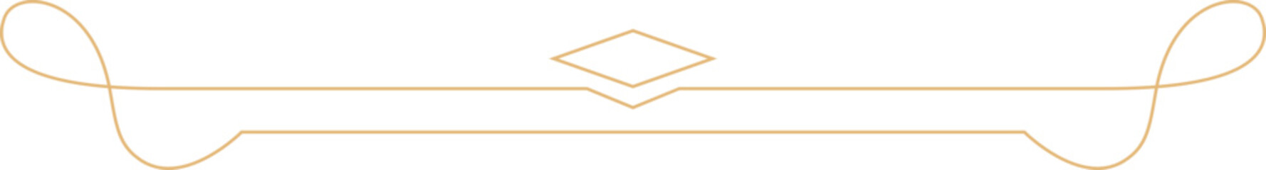 Gold Line Swirl Divider