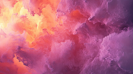 Fototapeta premium Soft pink and purple abstract cosmic clouds with glowing ethereal highlights