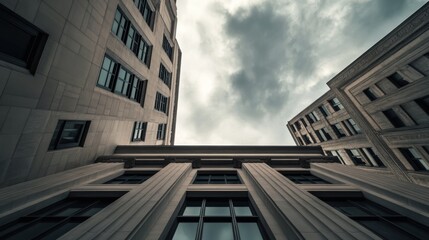 Federal Reserve building on a cloudy day. Featuring economic oversight and authority