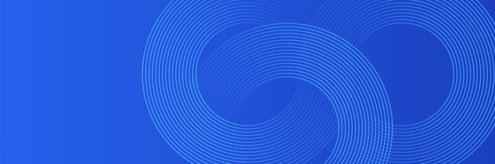 Blue gradient abstract circle shape background vector design