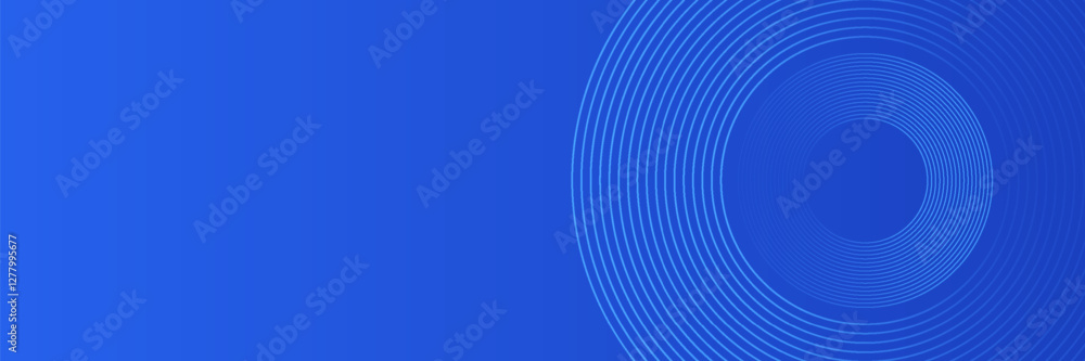 Poster blue gradient abstract circle shape background vector design