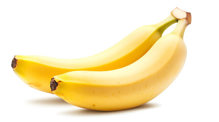 Banana isolated on white background ai generative