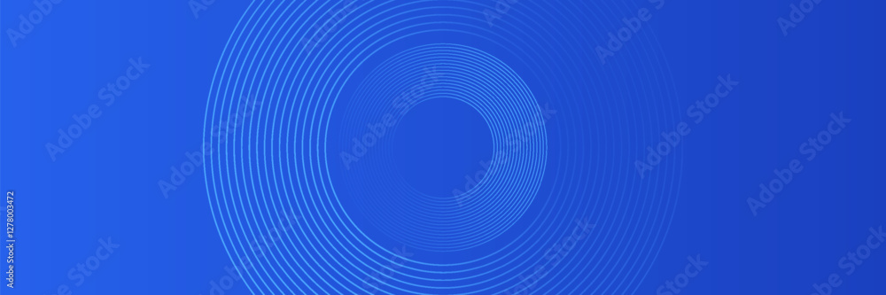 Poster blue gradient abstract circle shape background vector design