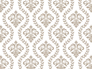 Gardinen Barock ヴィクトリア調のシームレスパターンのボタニカル背景イラスト  © mifaso