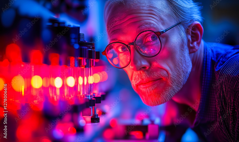 Poster advanced optical setup for broad wavelength spectral analysis in laboratory setting with focused mal