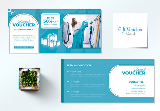 Gift Voucher Card Design Template