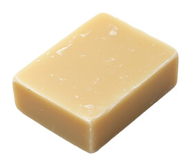 Pain de savon naturel fait à la main isolé sur fond transparent