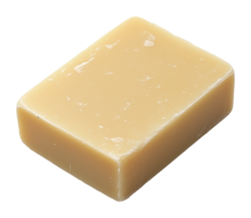 Pain de savon naturel fait à la main isolé sur fond transparent