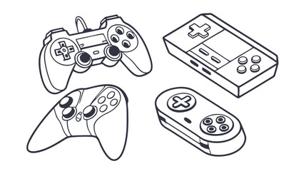 Modern Gaming Logo with Stylized Game Controller and Infinity Loop Design