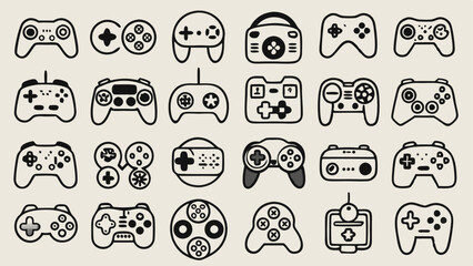 Modern Gaming Logo with Stylized Game Controller and Infinity Loop Design