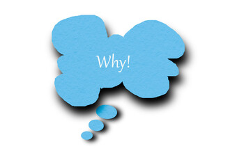 Light blue speech bubble with pointed tail on transparent background.