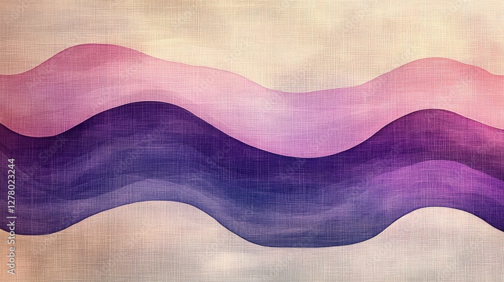 Aufkleber abstract depiction of color layers undulating across a textured surface