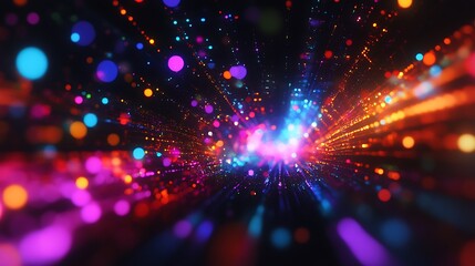 Fototapeta premium Abstract Colorful Light Burst Background Image