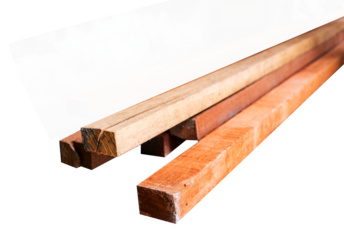 wood pile isolated on white