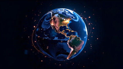 Planet Earth is shrouded in a web of virtual connections, technologies and telecommunications. The concept of globalization of modern technologies and the spread of communications