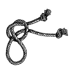 rope knot vector illustration