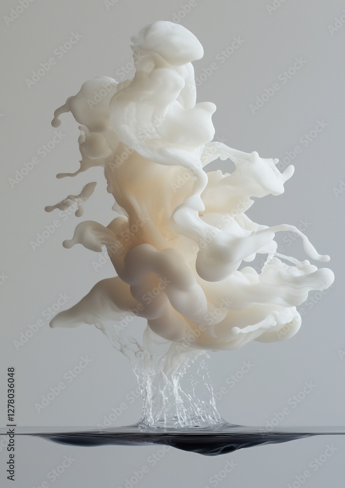 Aufkleber digital art piece that appears to be a sculpture or a piece of art. it is made up of multiple layers
