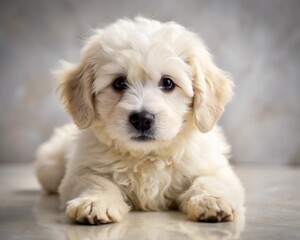 Obraz premium a cute Maltese breed puppy generative ai