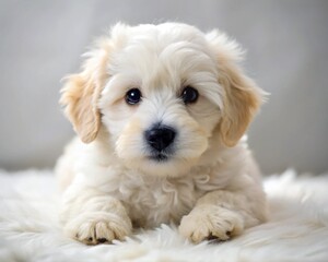 Obraz premium a cute Maltese breed puppy generative ai