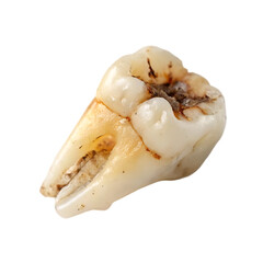 Fototapeta premium human wisdom tooth with caries