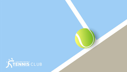 Tennis symbol with tennis ball, Illustrations for use in online sporting events , Illustration Vector EPS 10