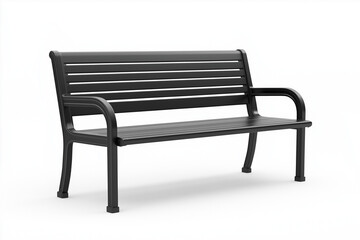 3D Rendered City Bench, Isolated