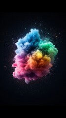 Abstract cosmic nebula, swirling galactic colors, deep space surrealism, luminous starfields, gaseous formations, ethereal celestial beauty, otherworldly digital composition, vibrant cosmic