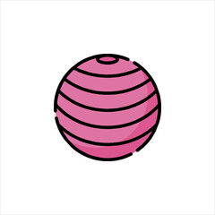 abstract sphere made of glossy spheres