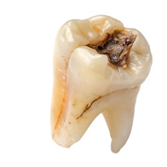 Fototapeta premium human wisdom tooth with caries