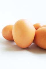 eggs isolated on white background