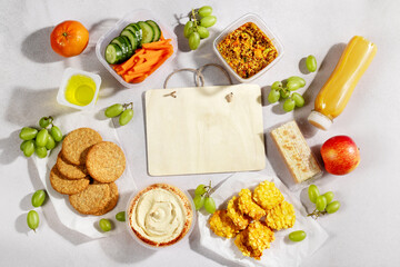 Quick gluten free food to eat on the go, board with gluten free quote