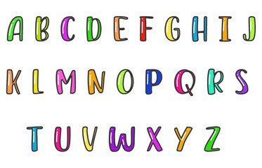 Doodle kawaii cute editable vector text effect.vector