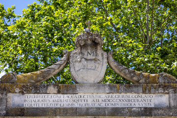 Fontana Ferdinandea, historic fountain located in Vittorio Veneto Square, Matera, Italy