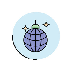 Disco Bulb vector icon